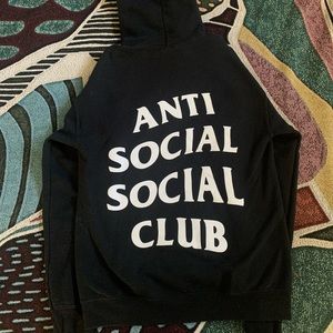 Mens Small Black Anti Social Social Club Sweatshirt